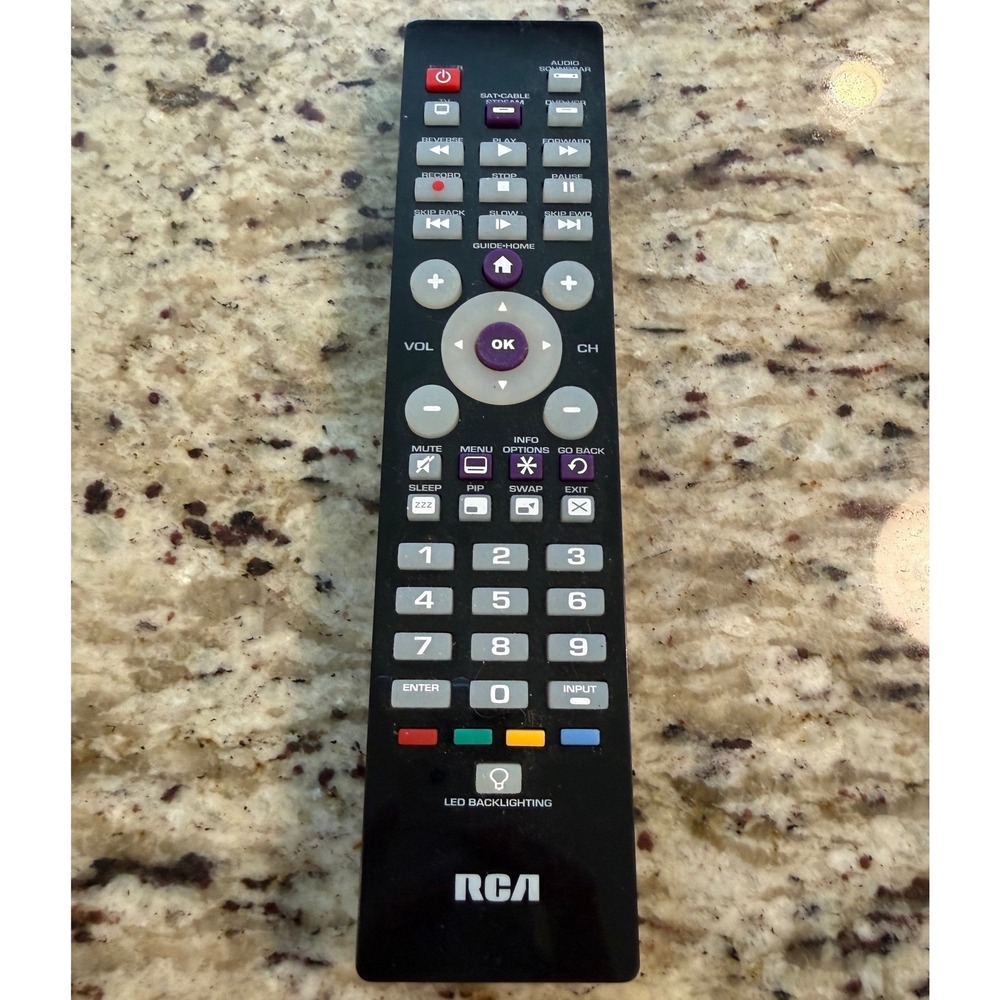 RCA RCR004RWDZ Universal Remote Control LED Backlit 4-Device Black